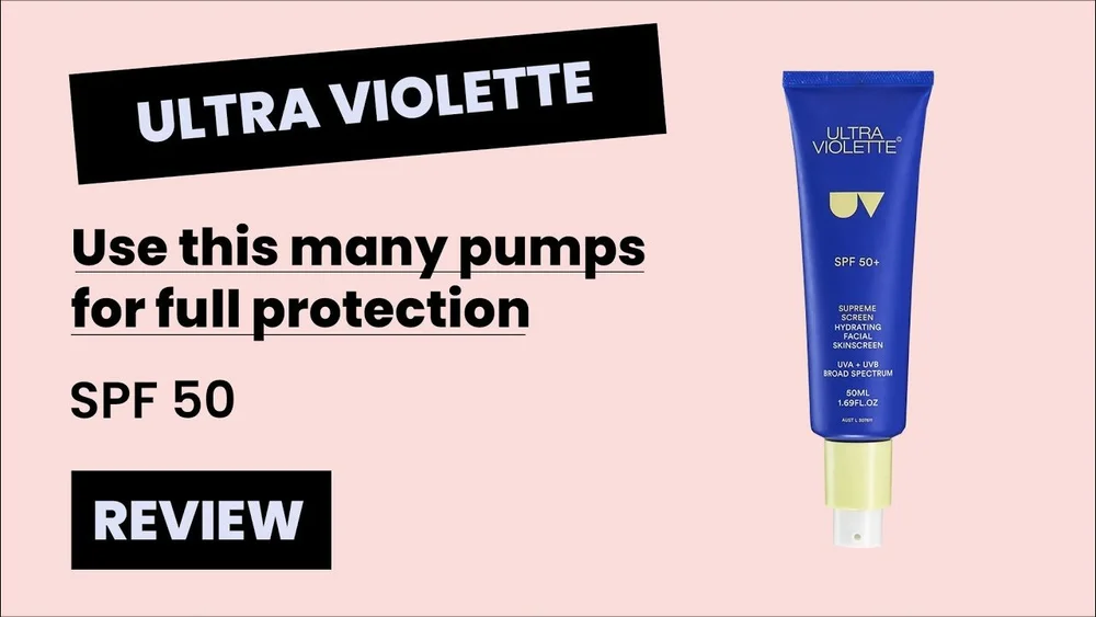 日焼け止め ULTRA VIOLETTE SUPREME SCREEN Supreme Screen SPF 50 Facial Sunscreen Moisturizer and